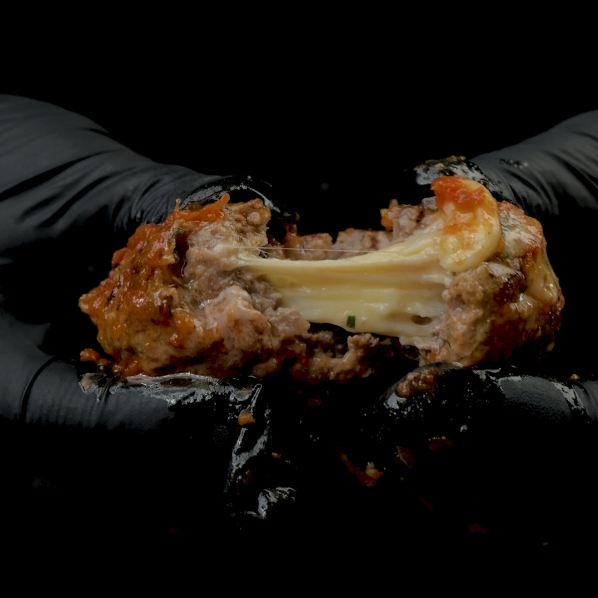 Smoked Cheesy Meatballs