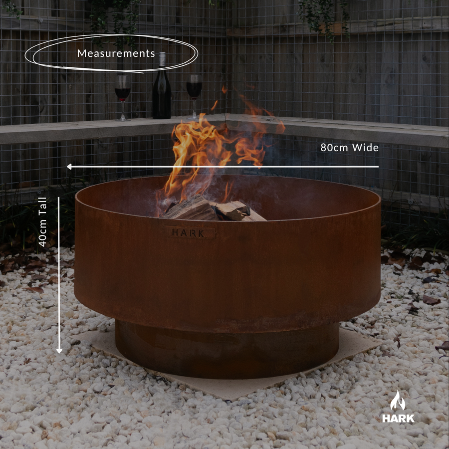 Hark Rory 80 Corten Steel Fire Pit