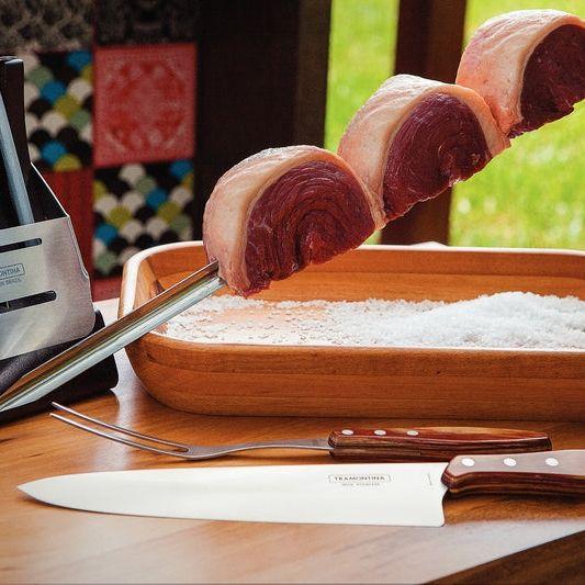 Tramontina Churrasco Wood Handle Single Prong Skewer 95cm