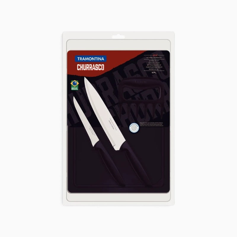 Tramontina Churrasco 4 Piece BBQ Plenus Set