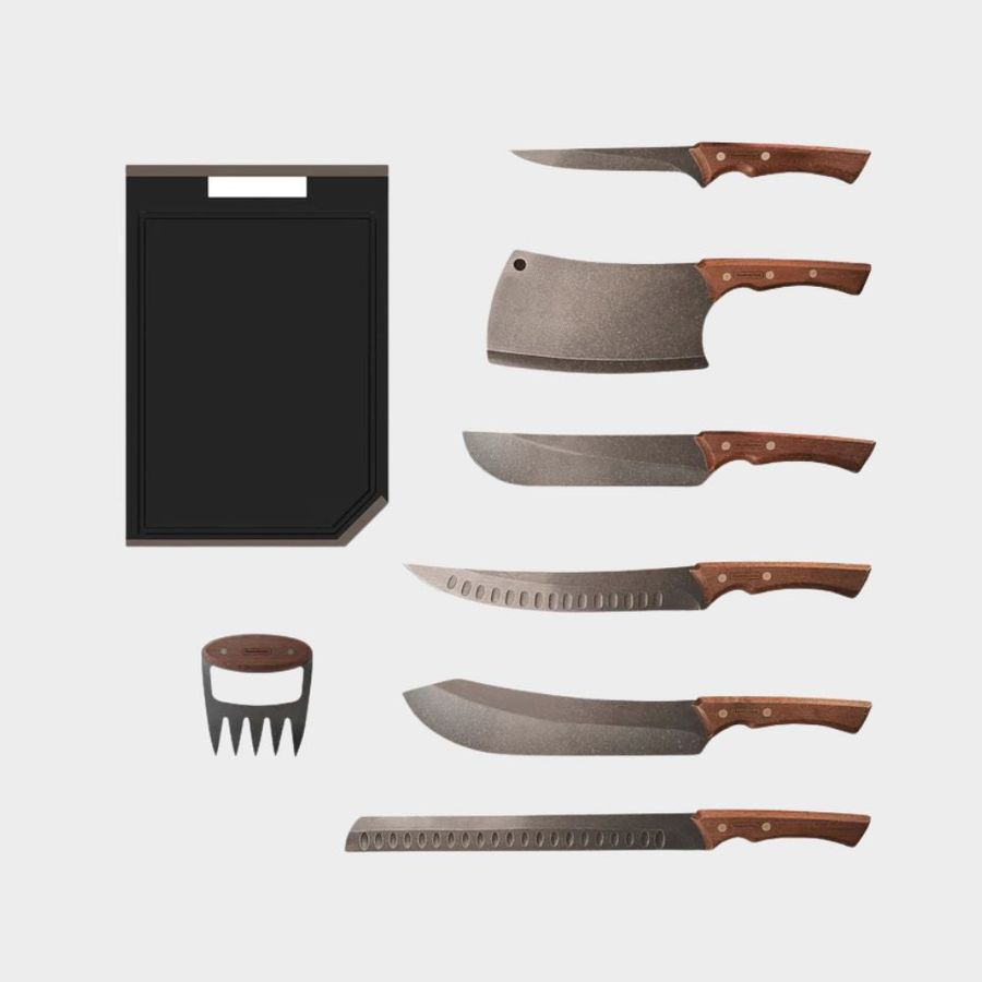 Tramontina 8 Piece Churrasco Black Knife Bundle