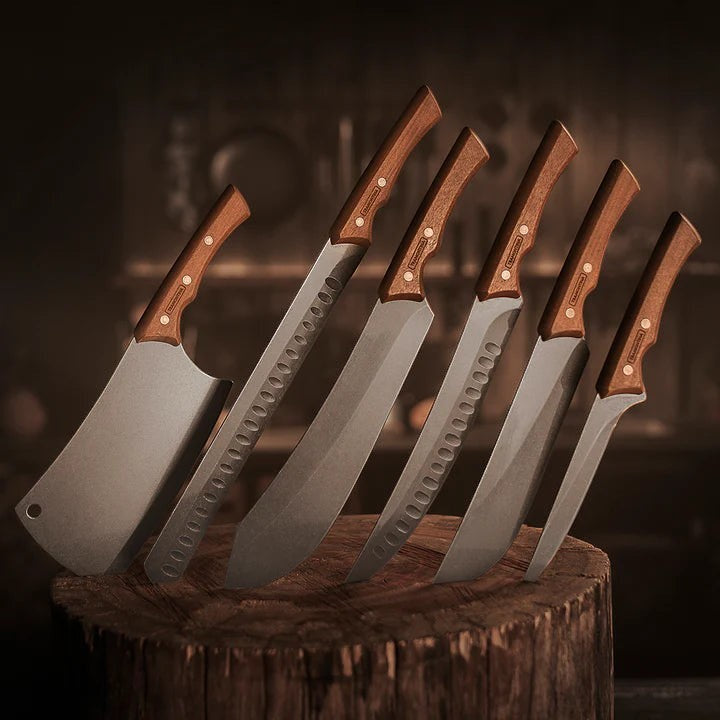Tramontina Churrasco 8 Piece Black Knife Bundle