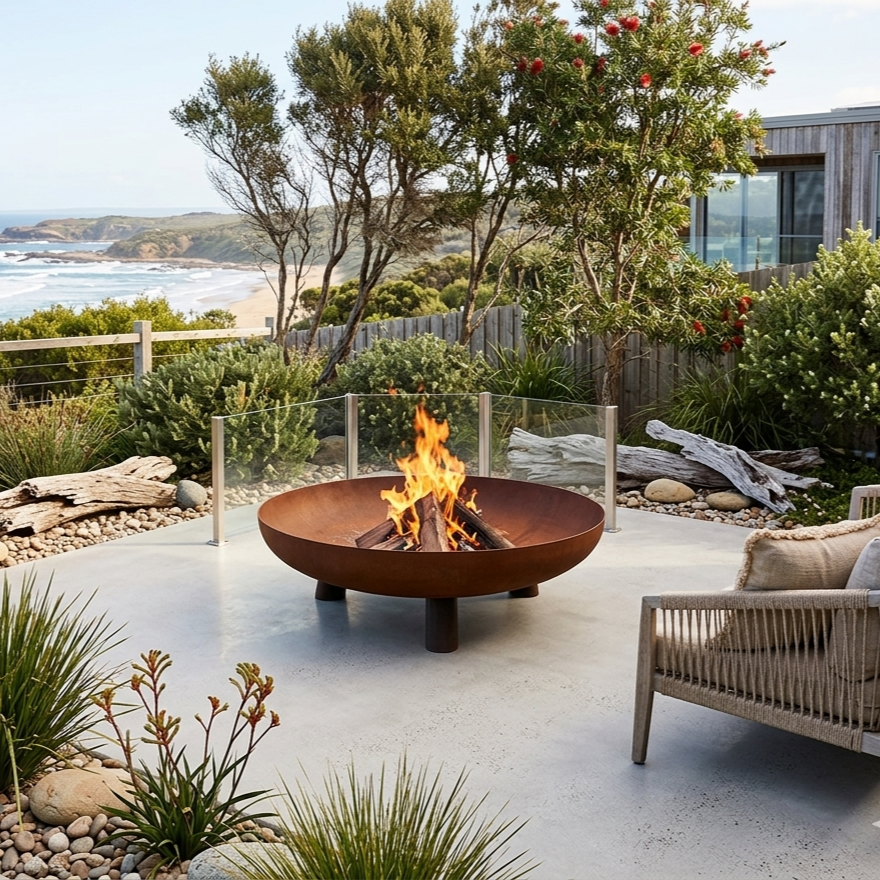Hark Byron 80 Corten Steel Fire Pit