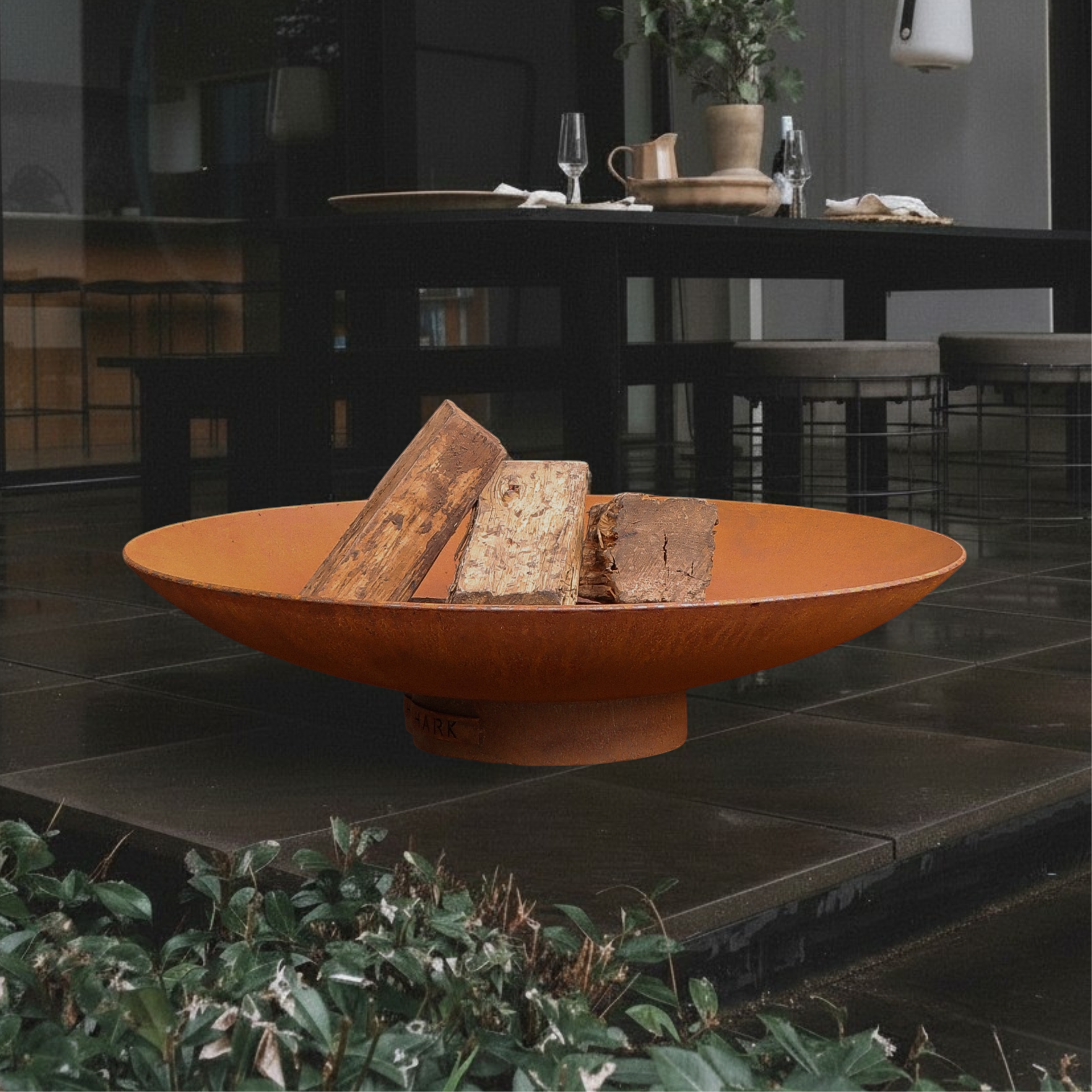 Hark Finn 100 Corten Steel Fire Pit