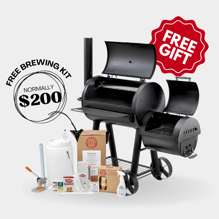 Hark Chubby Offset Smoker with FREE Australian Home Brew Kit